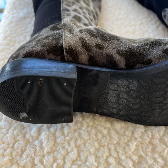 Stuart Weitzman, suede and fabric tall boots 8 1/2 - Picture 7 of 10